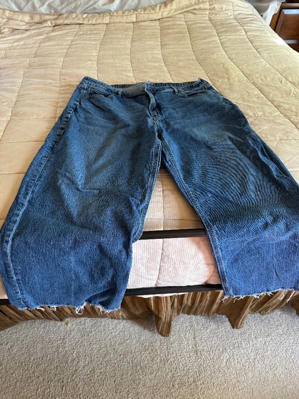 Old Navy Extra High Rise Sky Hi Wide Leg Jeans Size 20